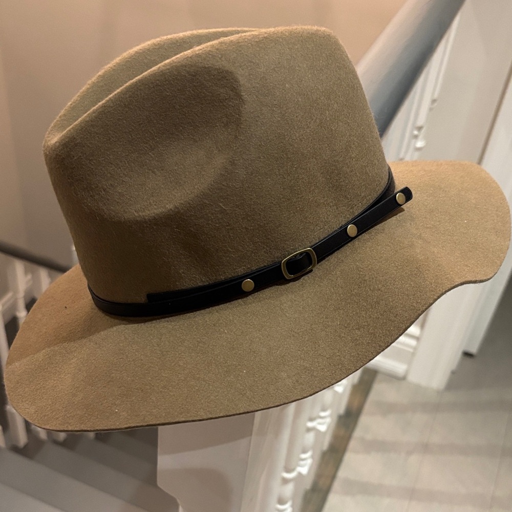 Joe Fresh Tan Fedora with Black Band